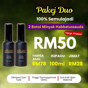 2 Botol Minyak HabbatusSauda