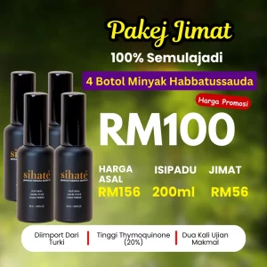 4 Botol Minyak HabbatusSauda